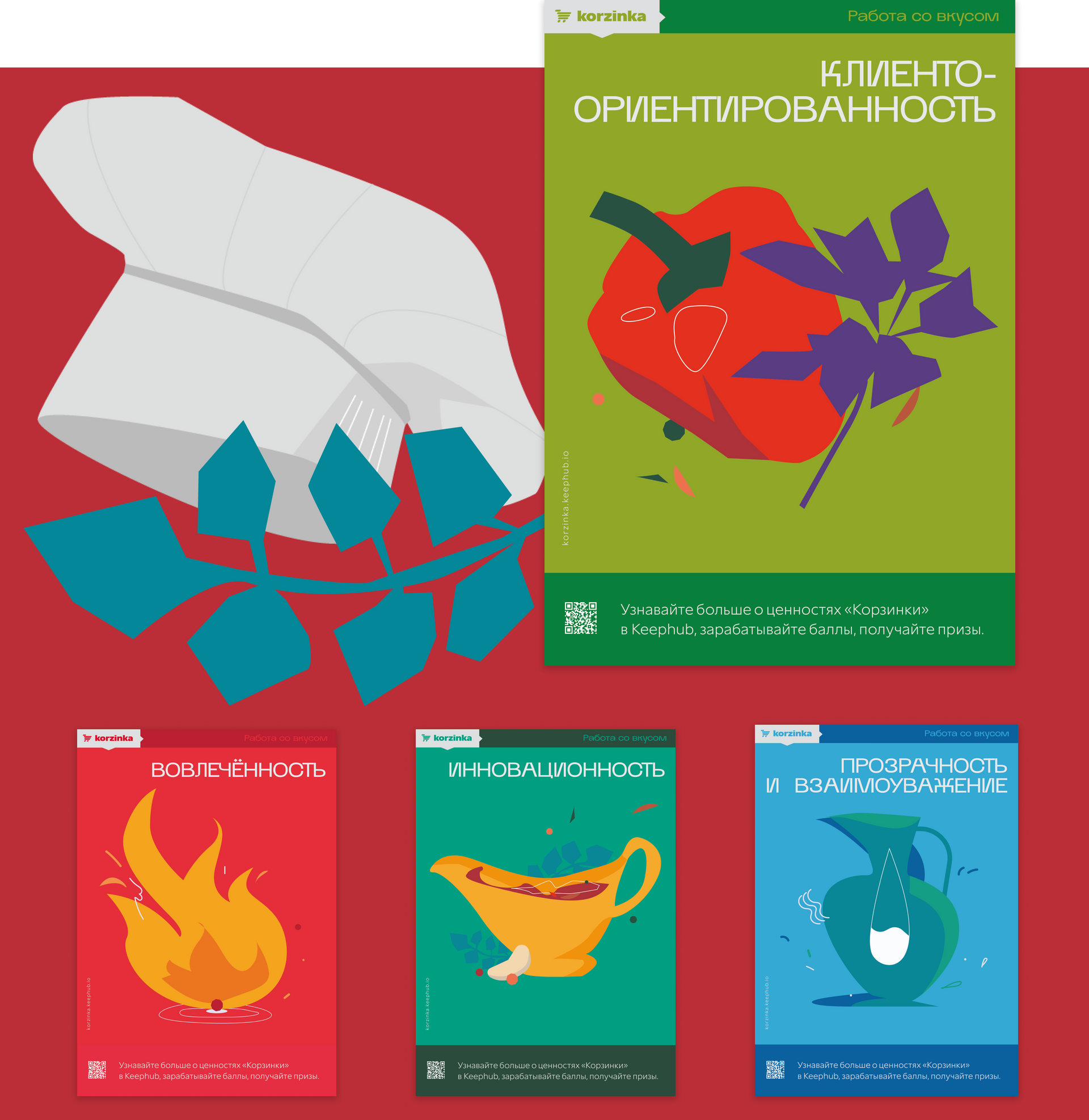 Кампания по продвижению ценностей для сотрудников сети супермаркетов ...